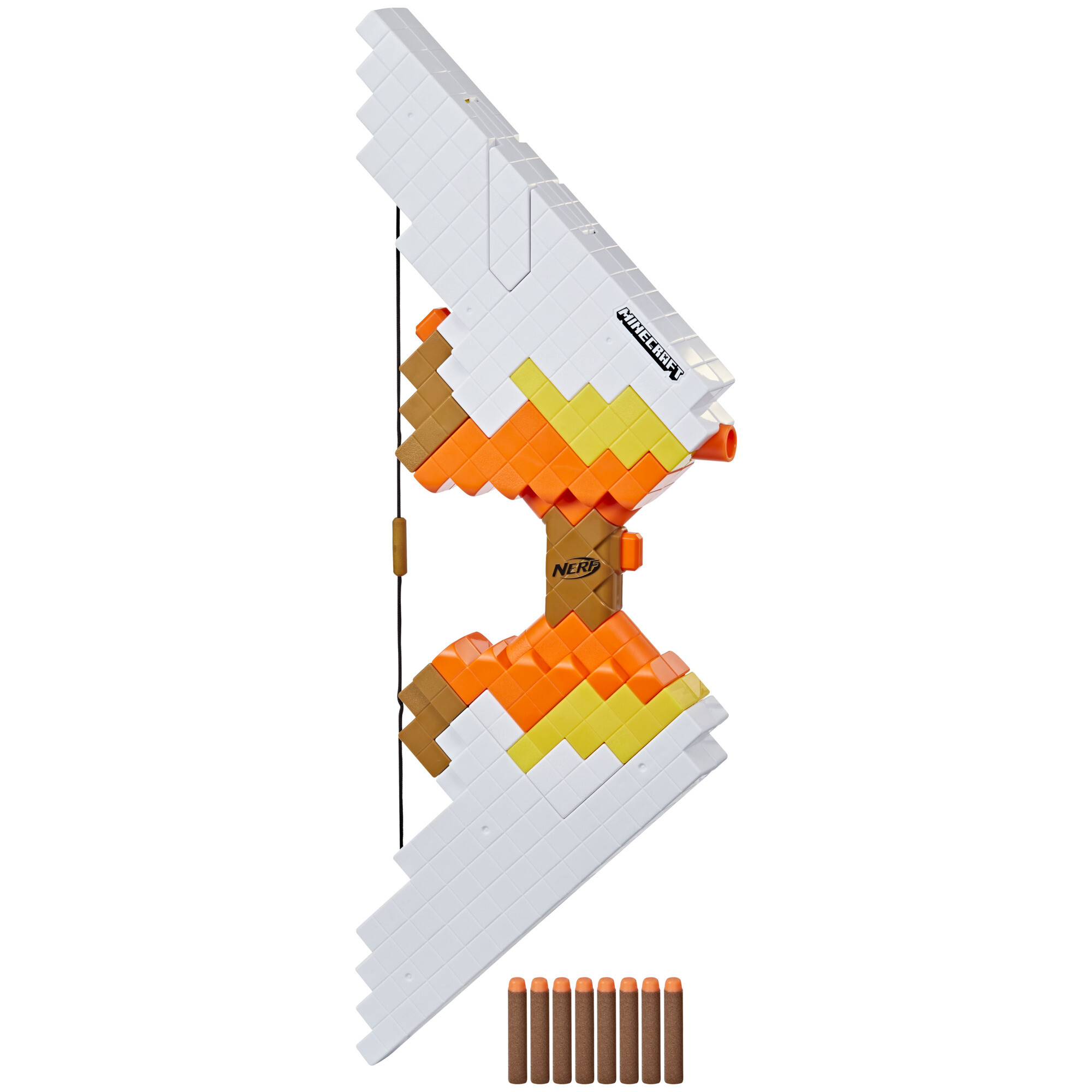 Nerf minecraft - sabrewing, arco motorizzato lancia i dardi, design ispirato al videogioco, include 8 dardi nerf elite - NERF