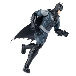 Dc comics , batman , personaggio batman in scala 30 cm con armatura combact blu, mantello, occhiali night vision e 11 punti di articolazione. giocattolo per bambini dai 3 anni in su - BATMAN