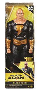 Dc comics, black adam , personaggio di black adam direttamente dal film in scala 30 cm. giocattolo per bambini dai 3 anni in su - DC COMICS