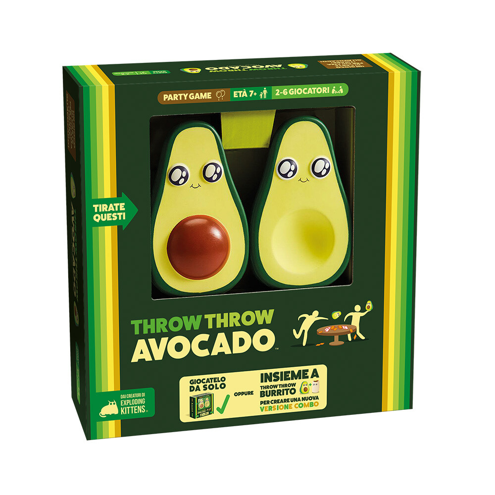 Asmodee - throw throw avocado, party game, gioco di carte - 