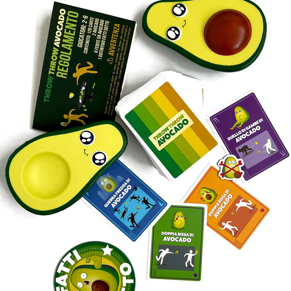 Asmodee - throw throw avocado, party game, gioco di carte - 