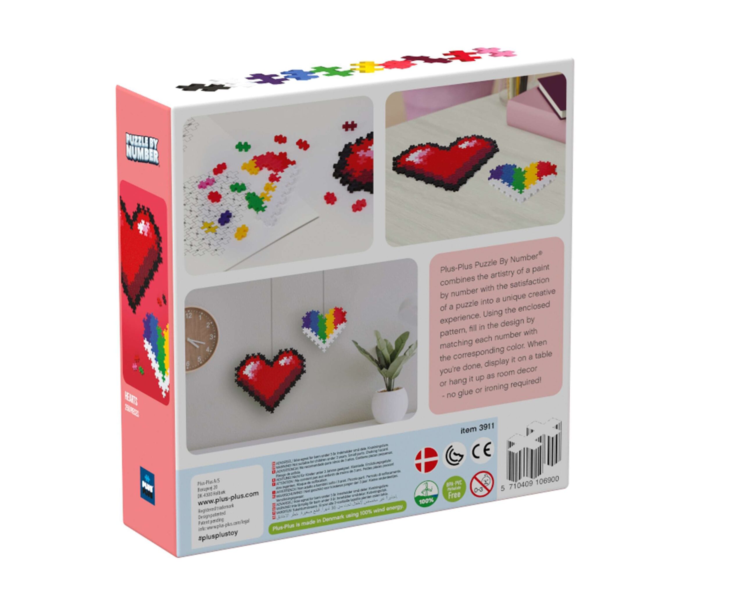Plus-plus puzzle hearts 250pcs - Plus-Plus
