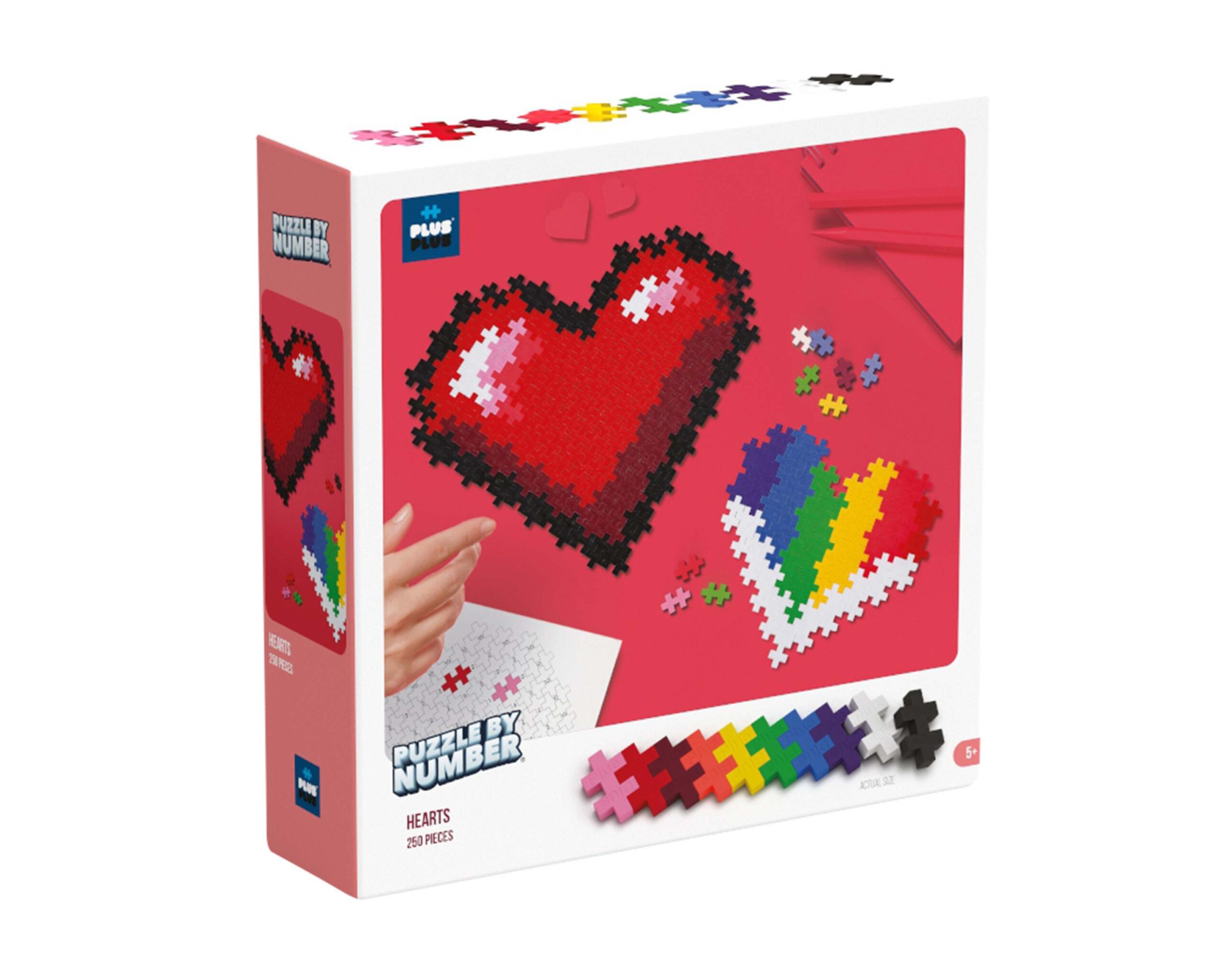 Plus-plus puzzle hearts 250pcs - Plus-Plus
