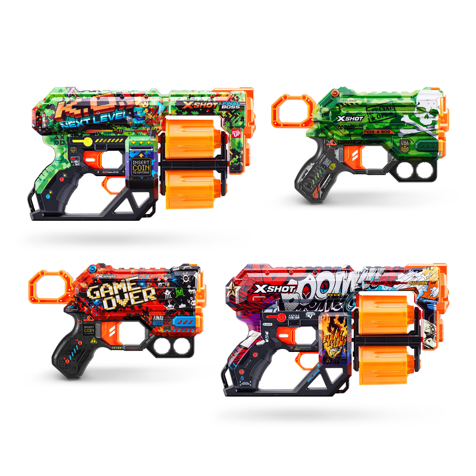 Xshot skins  4 pistole - SUN&SPORT, X-SHOT