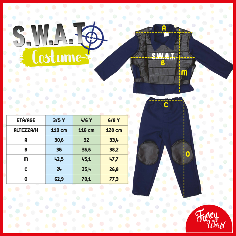 Costume da swat - FANCY WORLD