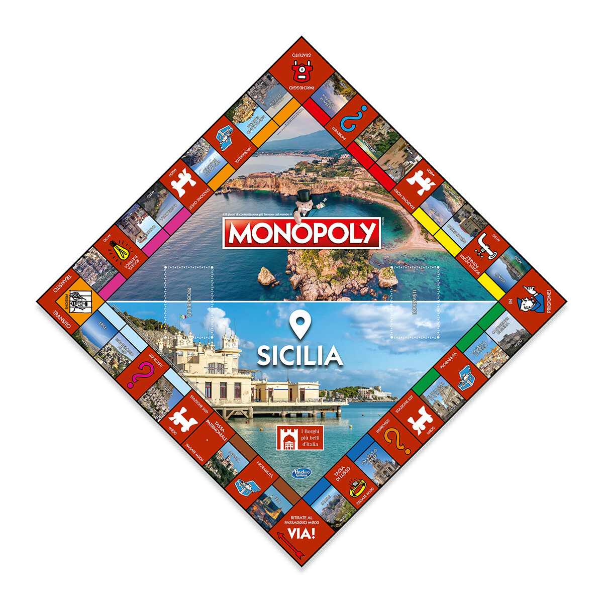 Monopoly - eidizione i borghi più belli d'itallia - sicilia - MONOPOLY