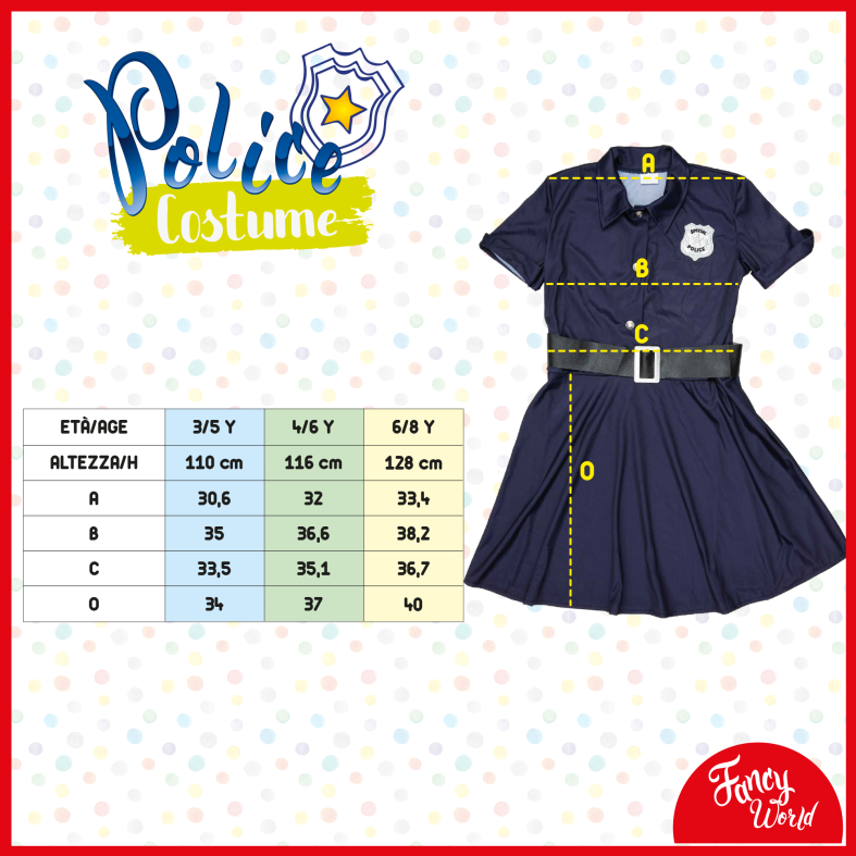 Costume da poliziotta - FANCY WORLD