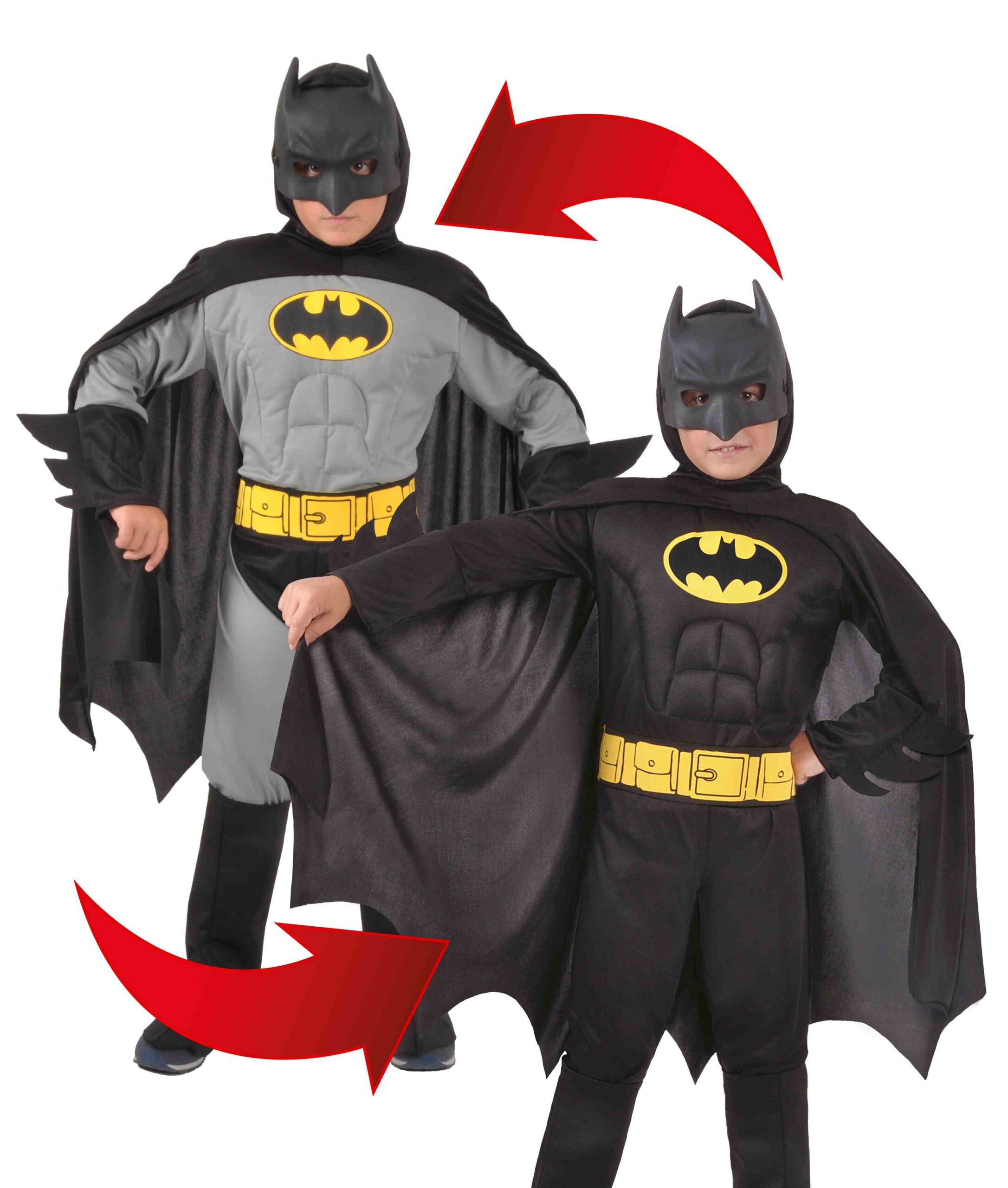 Batman Costume Carnevale Calda Tuta Pile BATBABY02