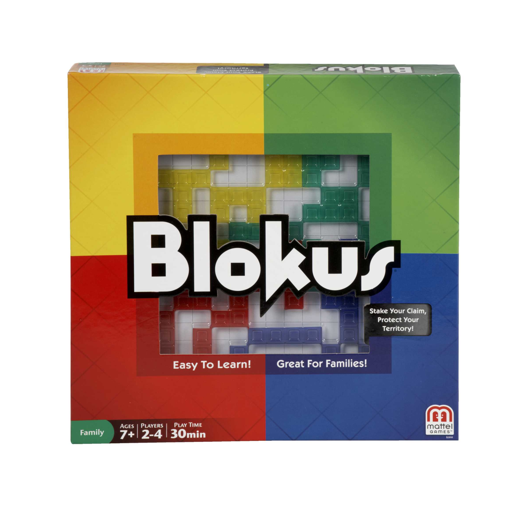Blokus, gioco da tavolo, difendete il vostro territorio con blokus, conquisterà tutta la famiglia, giocattolo per bambini 7+ anni - MATTEL GAMES