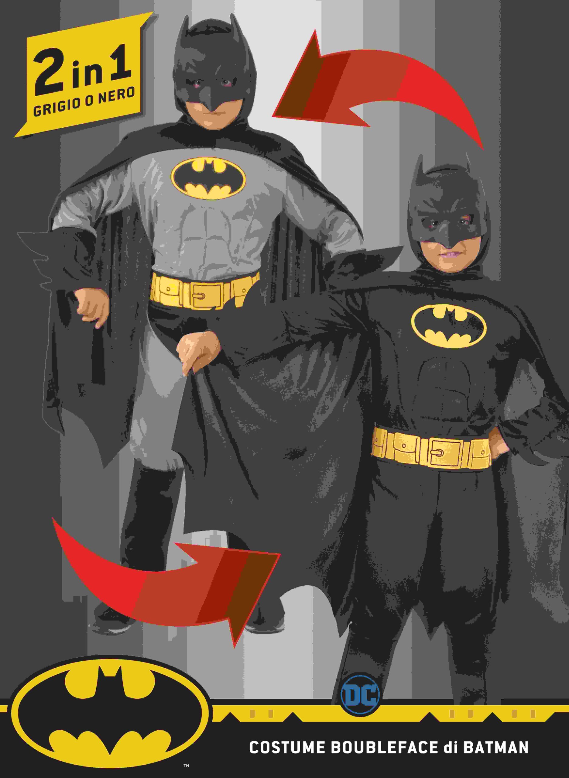 CARNEVALE HALLOWEEN DC COMICS VESTITO COSTUME BATMAN JUSTICE LEAGUE 3/4 ANNI