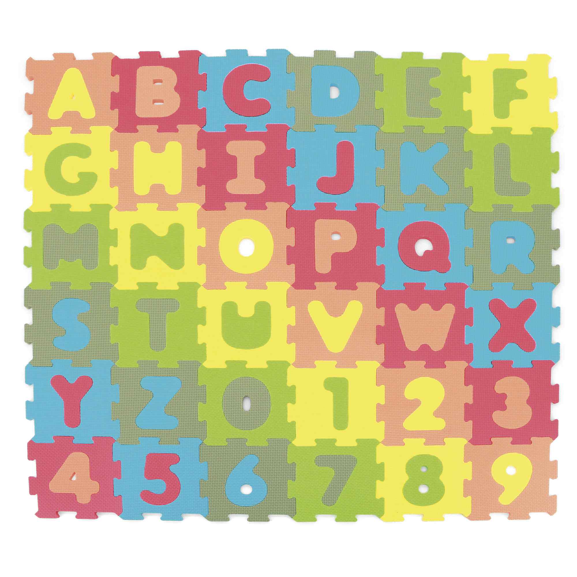 Tappeto puzzle lettere e numeri - BABY SMILE