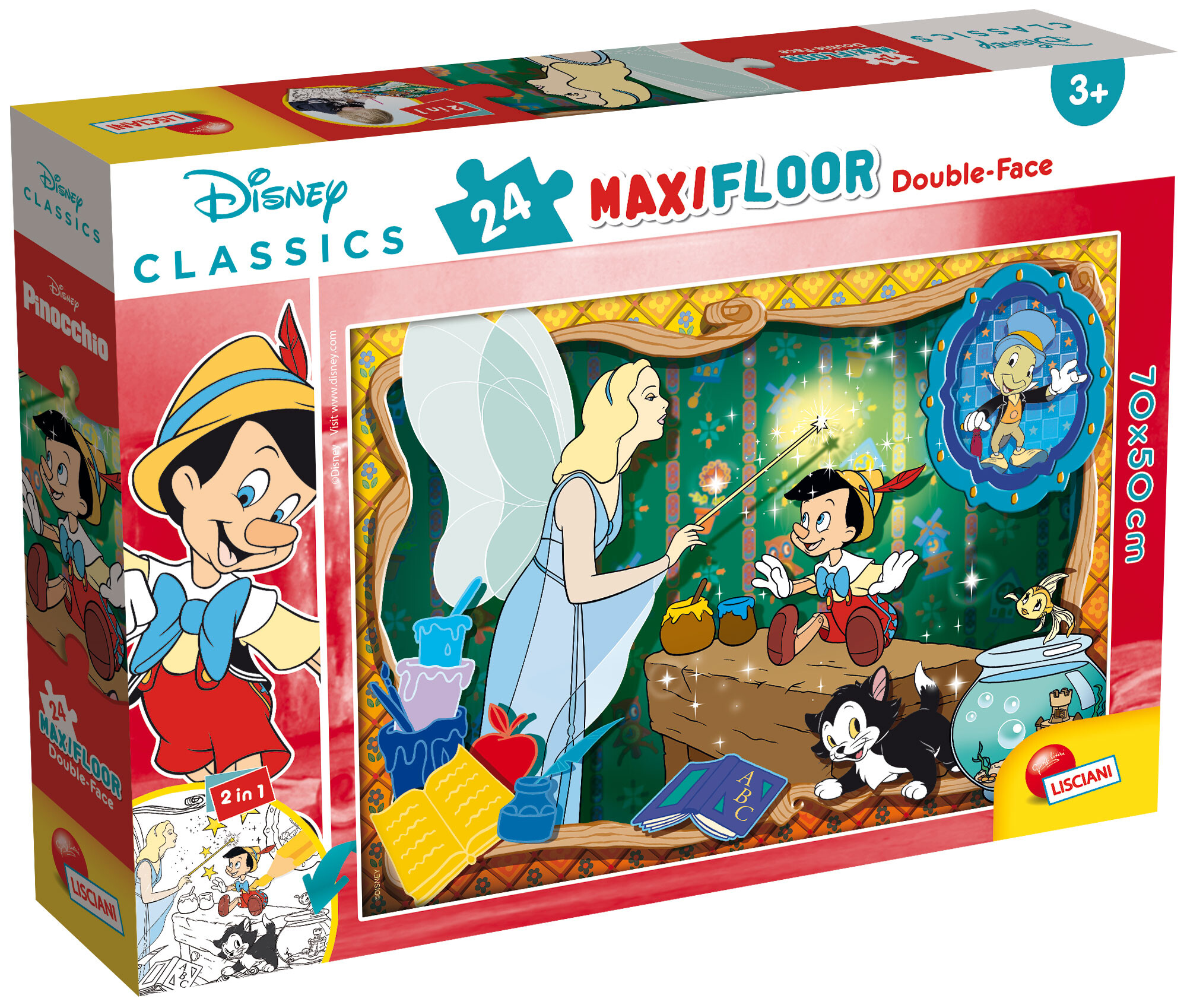 Disney puzzle df maxi floor 24 disney classics - pinocchio                                                                                                                            . - LISCIANI
