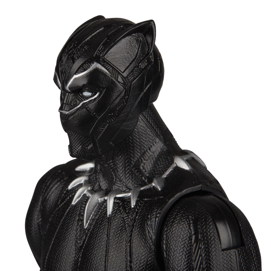 Hasbro marvel, black panther, marvel studios legacy collection, titan hero series, action figure giocattolo di black panther, in scala da 30 cm - Avengers