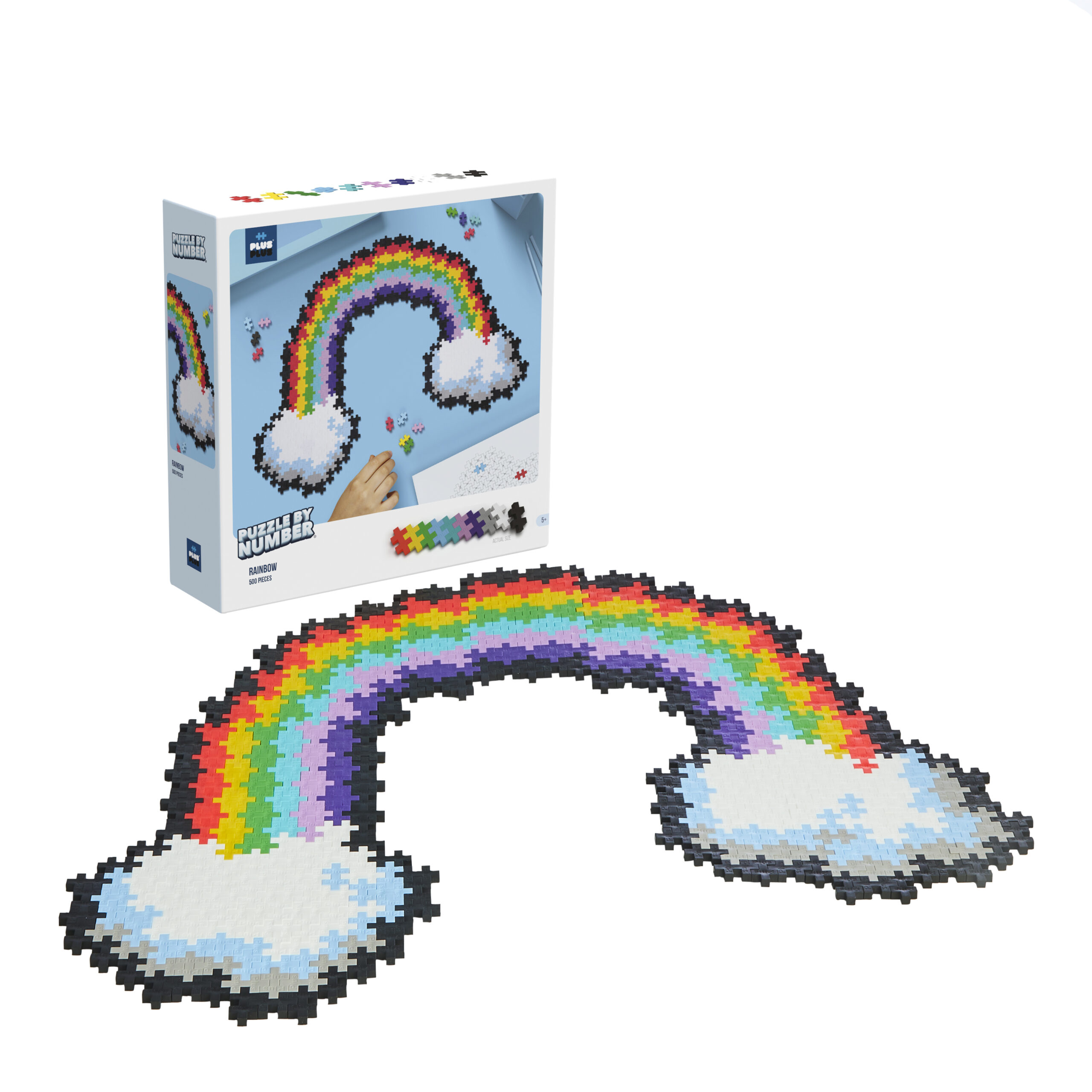 Plus-plus puzzle by number rainbow - Toys Center