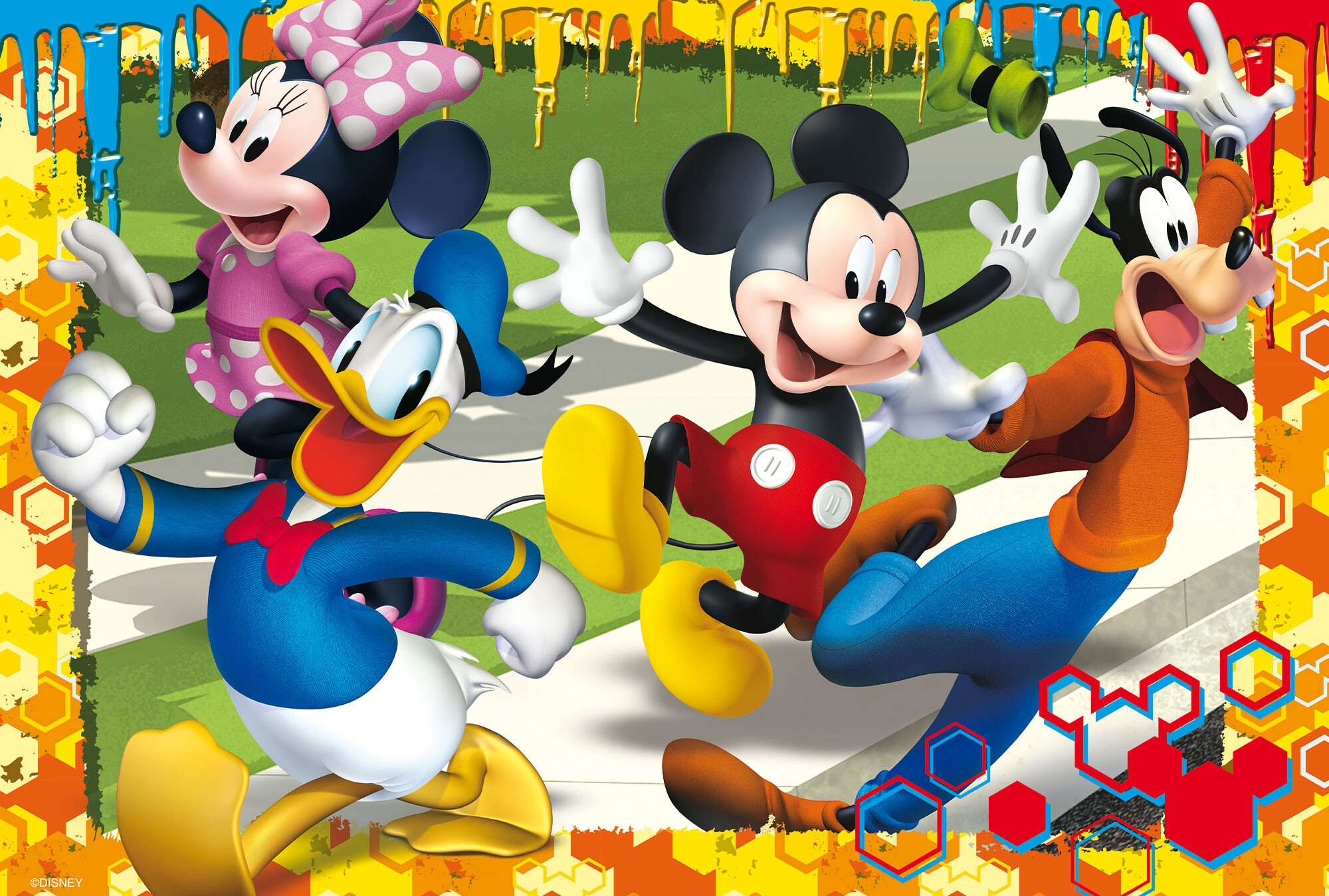 Disney puzzle maxifloor 4 x 48 mickey - LISCIANI