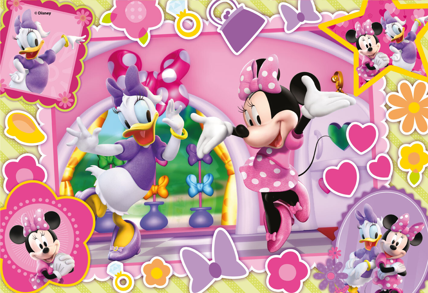 Puzzle 2D CLEMENTONI Quebra-cabeça minnie floor happy helpers disney