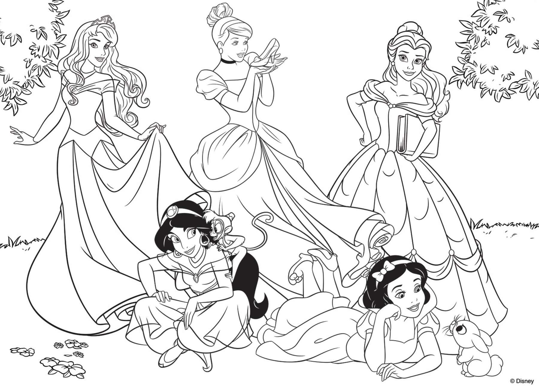 Disney puzzle df maxi floor 108 princess - princess forever - DISNEY PRINCESS, LISCIANI