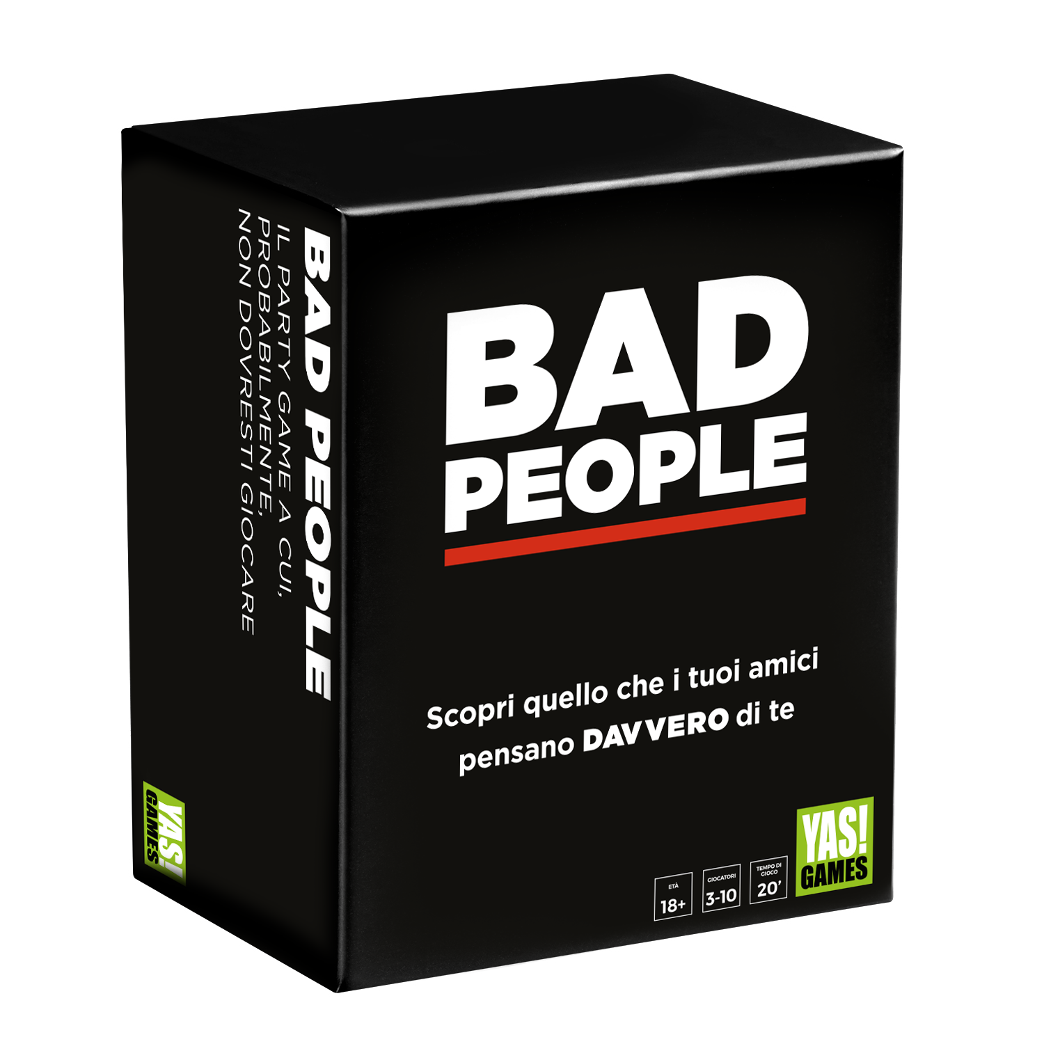 Yas!games - bad people - party games - gioco da tavolo vietato ai minori di 18 anni - 