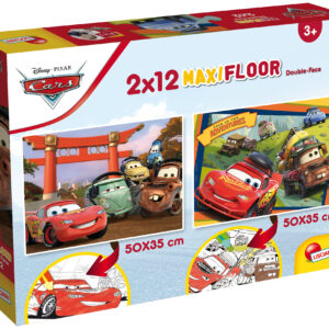 Disney puzzle maxifloor 2 x 12 cars - LISCIANI, Cars
