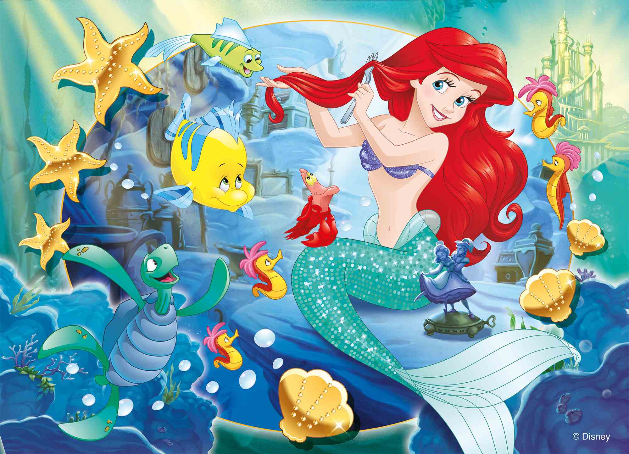 Disney puzzle df maxi floor 60 little mermaid - DISNEY PRINCESS, LISCIANI, Disney