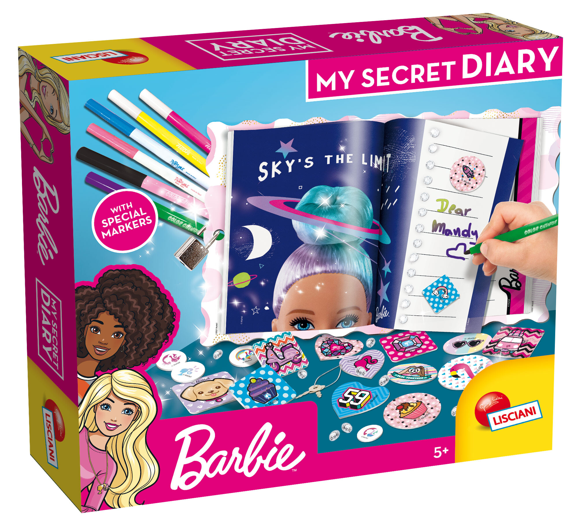 Barbie my secret diary+lucchetto - LISCIANI, Barbie