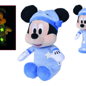 Simba- disney topolino sleep well , +0 mesi, la tutina si illumina al buio, 25 cm - 