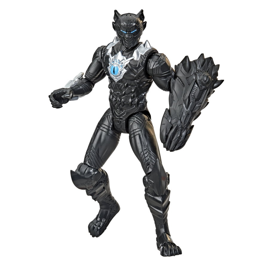 Hasbro marvel avengers mech strike, monster hunters black panther, action figure in scala da 15 cm, per bambini dai 4 anni in su - Avengers