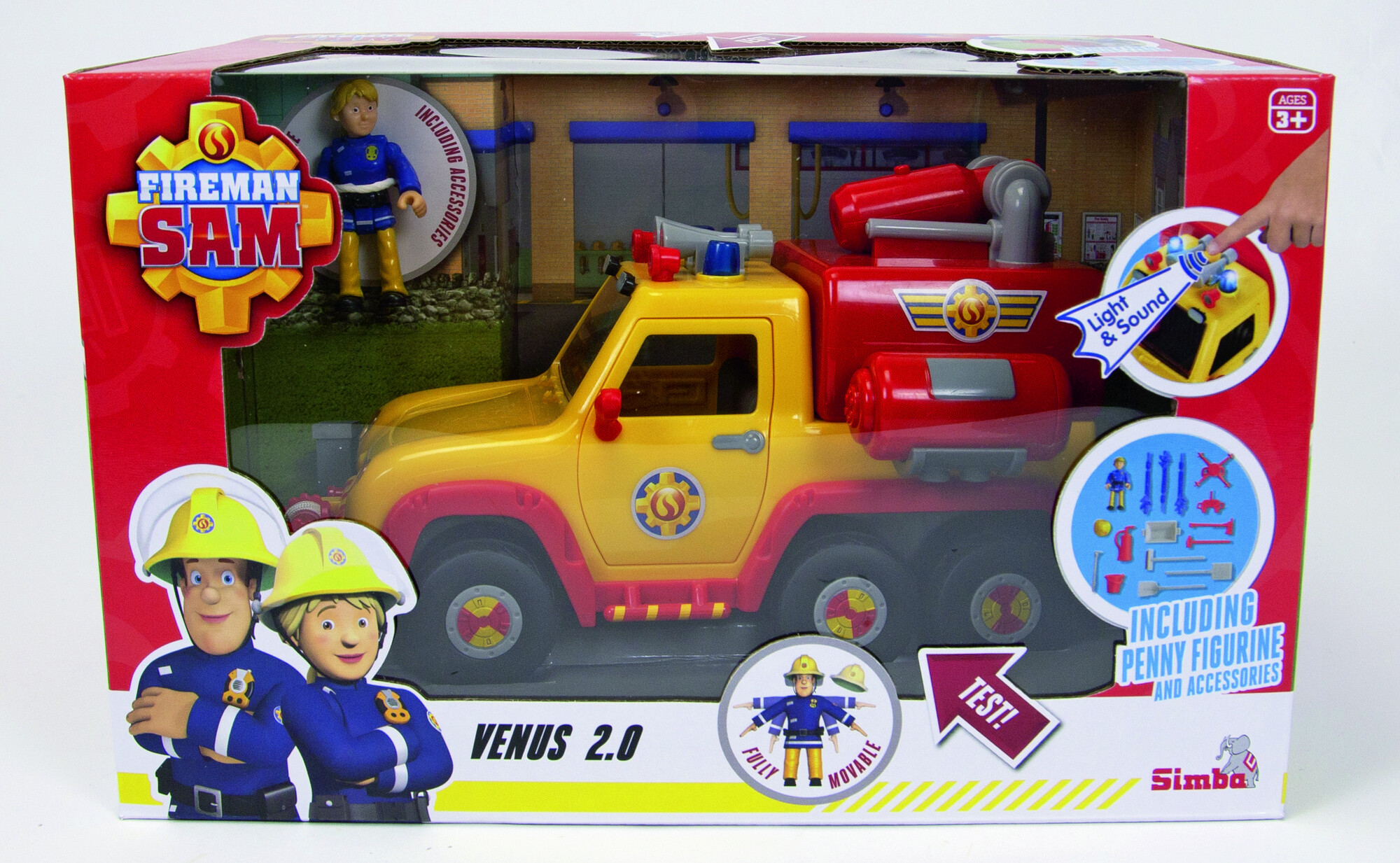 Sam il pompiere camion fire engine venus 2.0 con personaggio - Toys Center