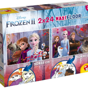 Disney puzzle maxifloor 2 x 24 frozen - DISNEY PRINCESS, LISCIANI, Frozen