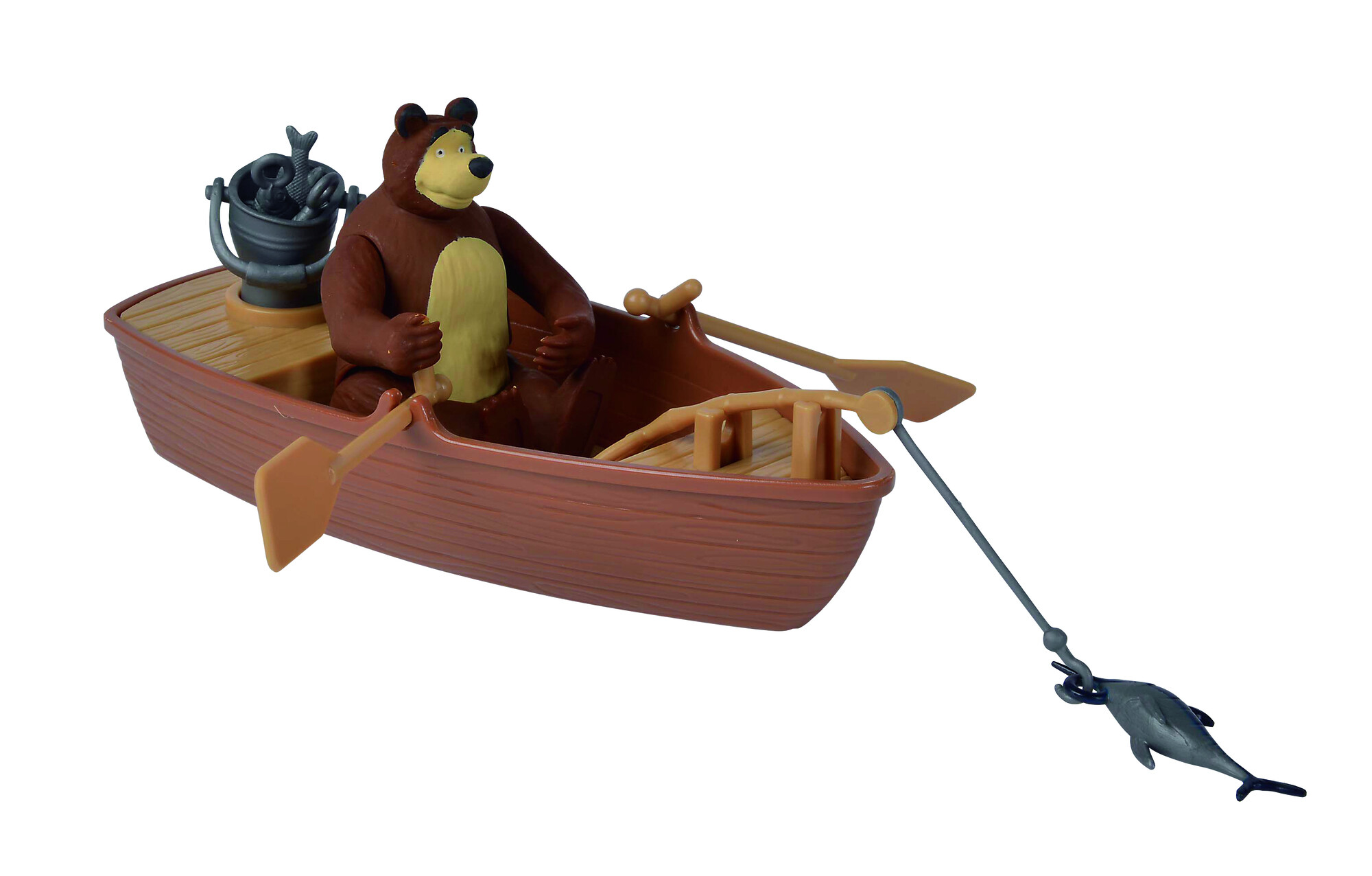 Simba - masha e orso playset barca, + 3 anni, incluso personaggio di orso - MASHA