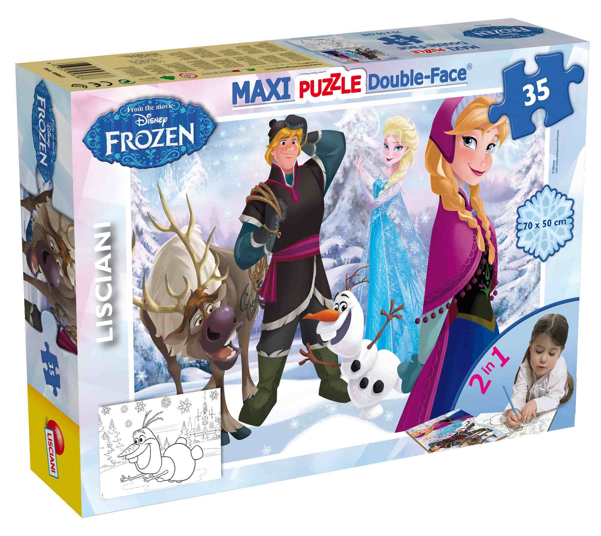 Disney puzzle df maxi floor 35 frozen playing on the ice - DISNEY PRINCESS, LISCIANI, Frozen