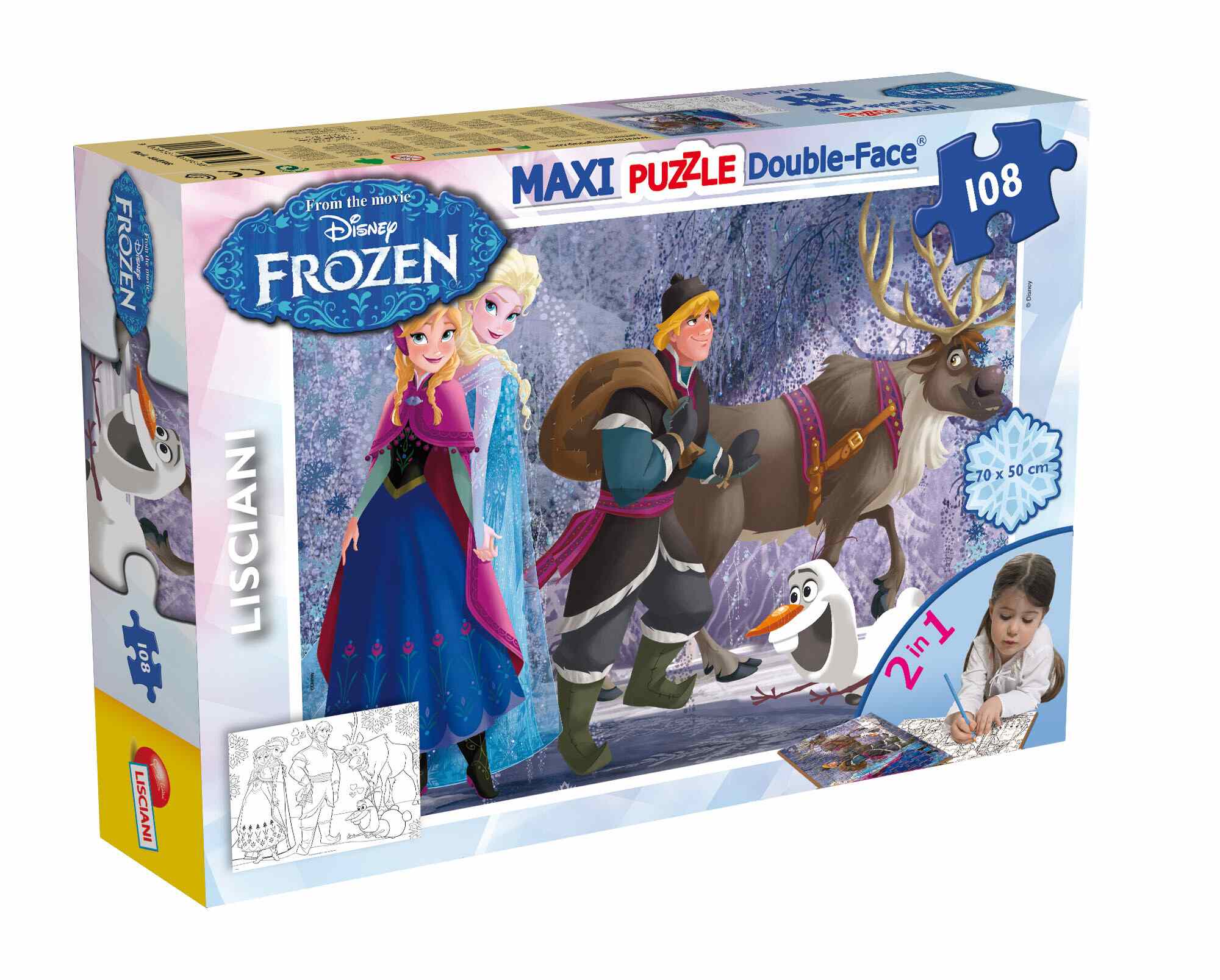 Disney puzzle df maxi floor 108 frozen on the walk - LISCIANI, Frozen