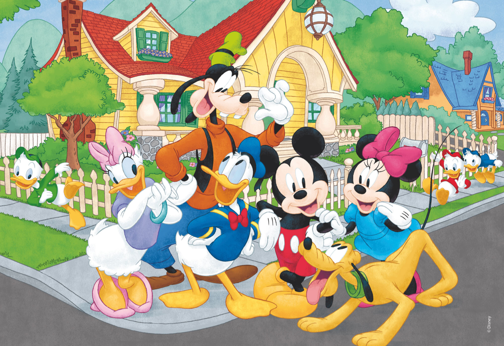 Disney puzzle maxifloor 2 x 12 mickey - LISCIANI, Mickey Mouse