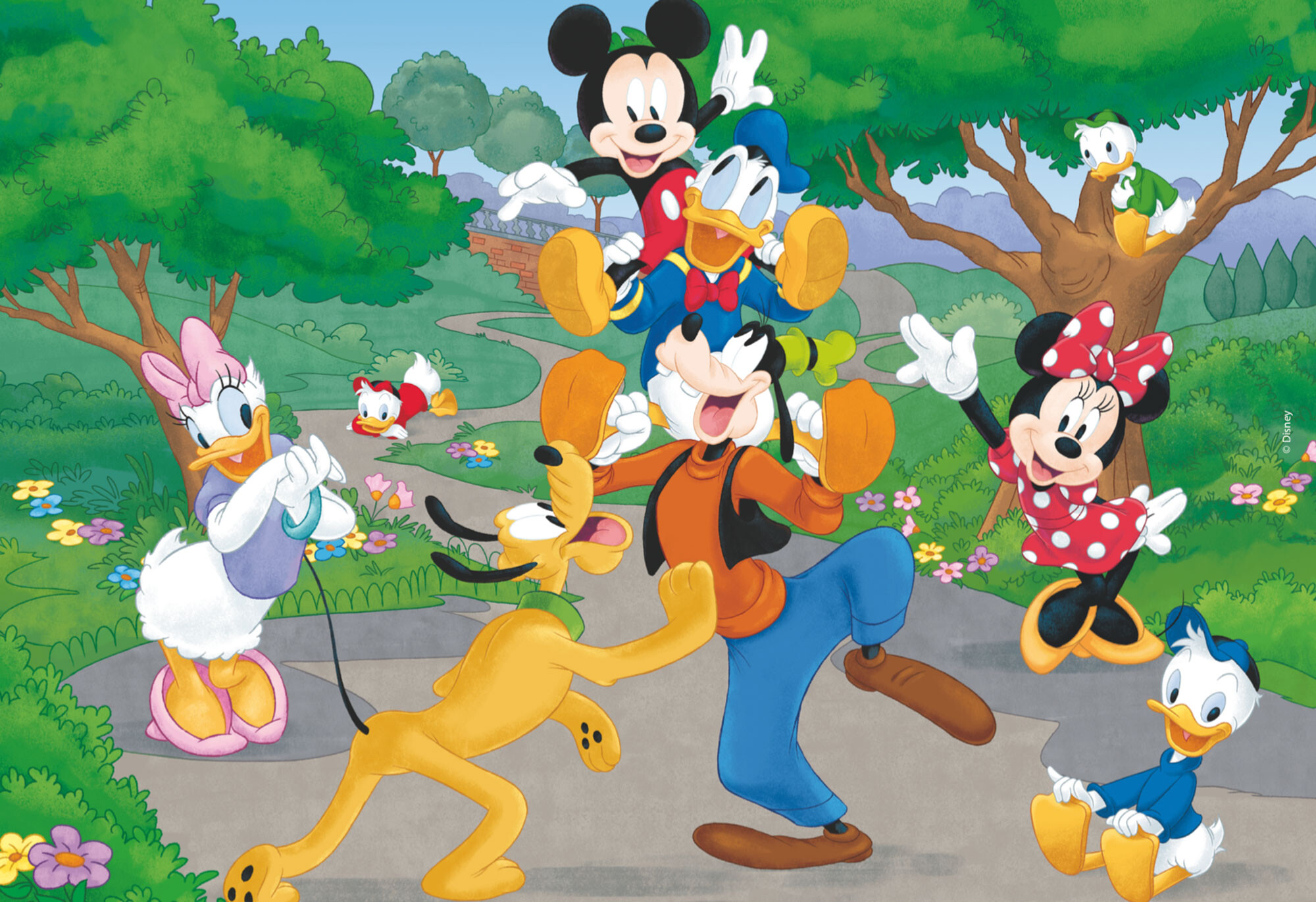 Disney puzzle maxifloor 2 x 12 mickey - LISCIANI, Mickey Mouse