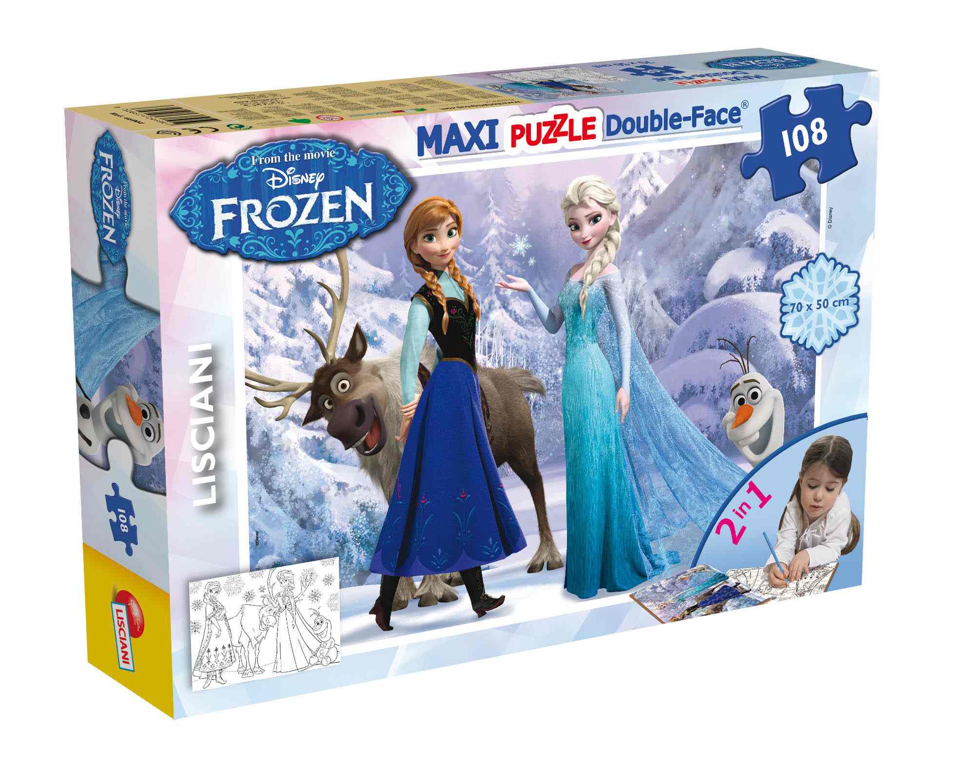 Disney puzzle df maxi floor 108 frozen elsa and anna - DISNEY PRINCESS, LISCIANI, Frozen