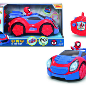 Dickie- radiocomando spidey web crawler, +3 anni, cm 27, 2 canali, funzione turbo - Spiderman