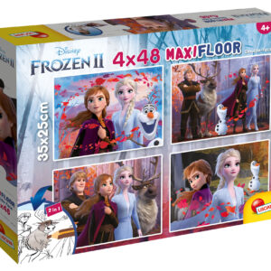 Disney puzzle maxifloor 4 x 48 frozen 2 - DISNEY PRINCESS, LISCIANI