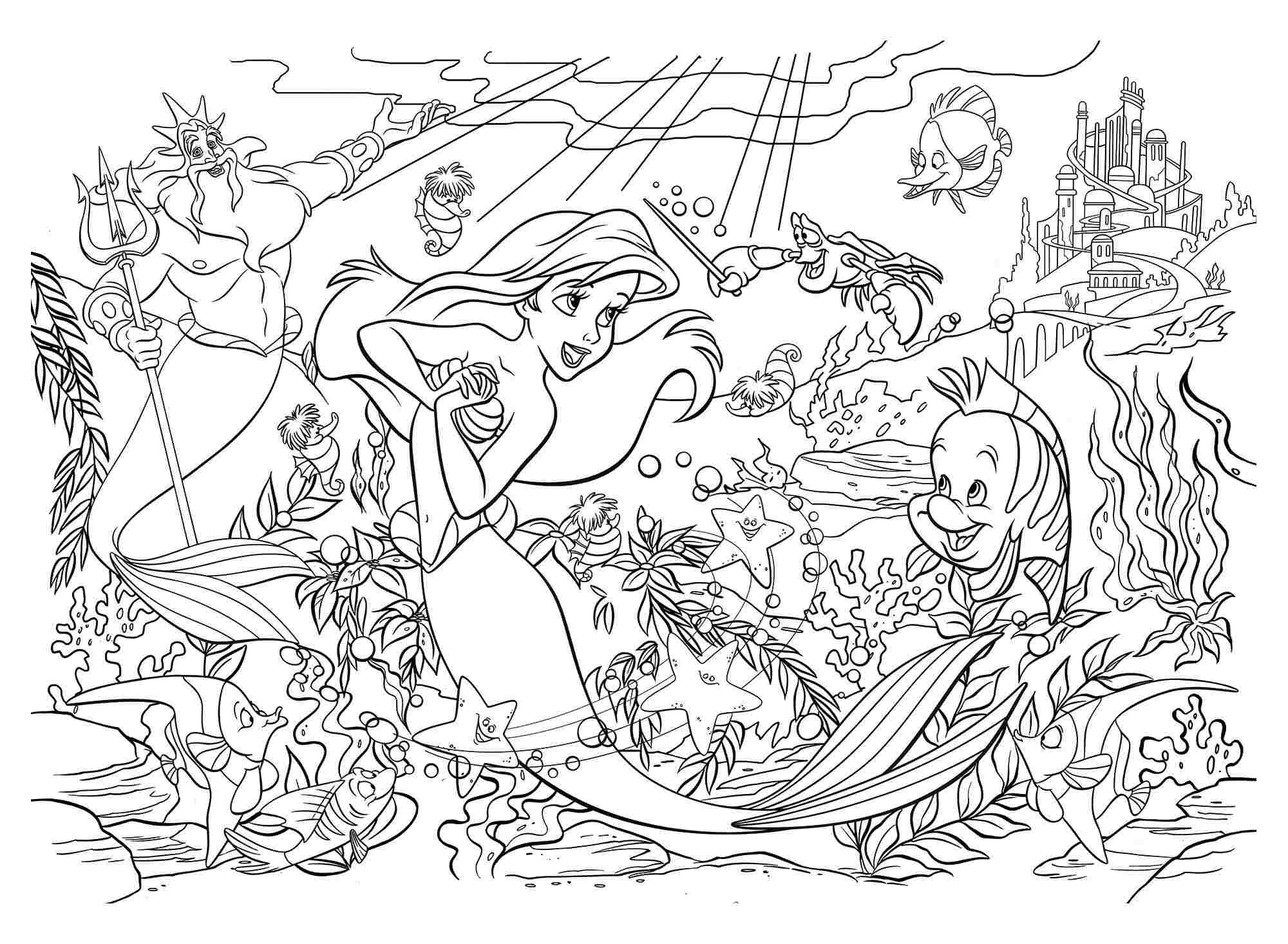 Disney puzzle df maxi floor 35 the little mermaid - LISCIANI