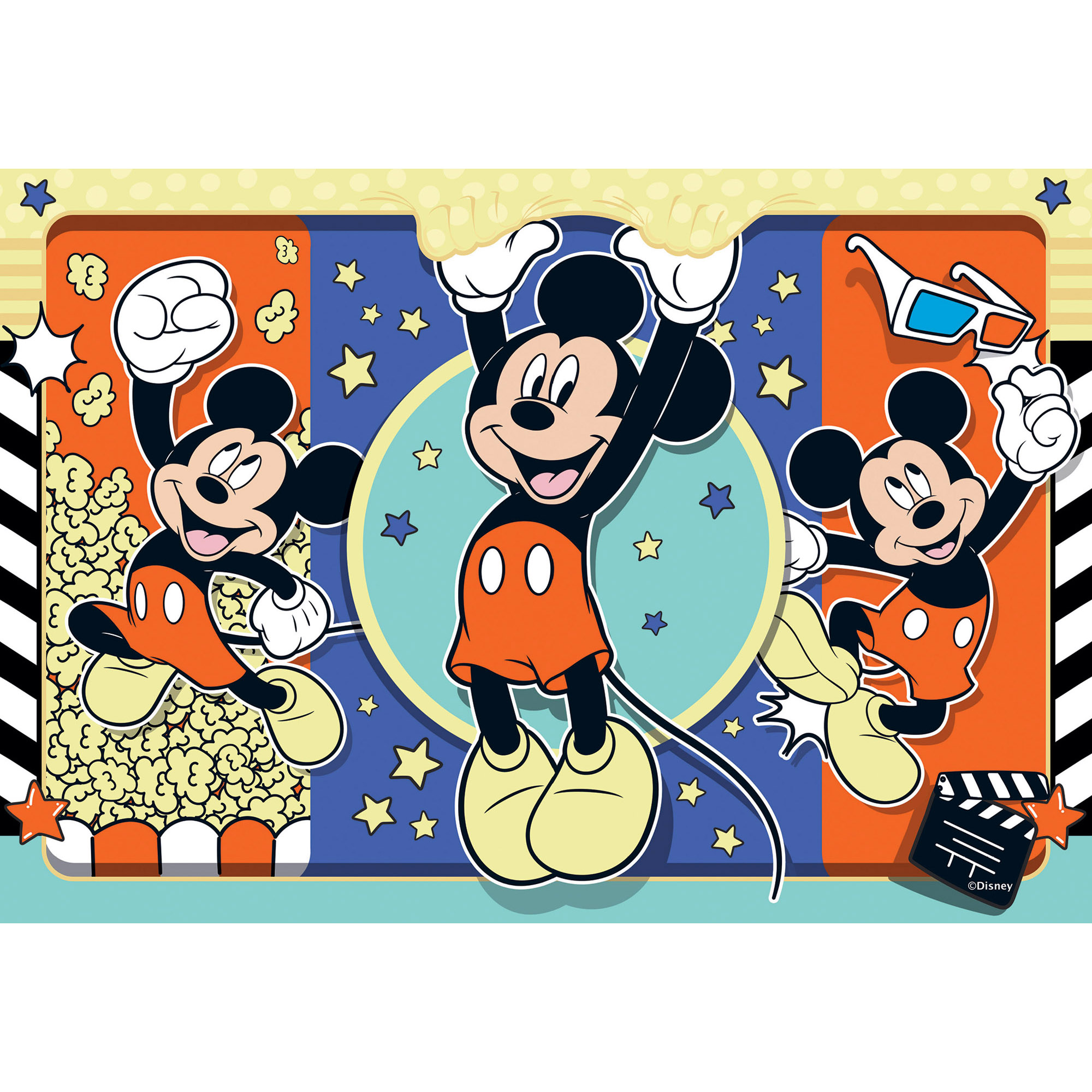 Ravensburger - puzzle mickey mouse, collezione 2x24, 2 puzzle da 24 pezzi, età raccomandata 4+ anni - RAVENSBURGER, Mickey Mouse
