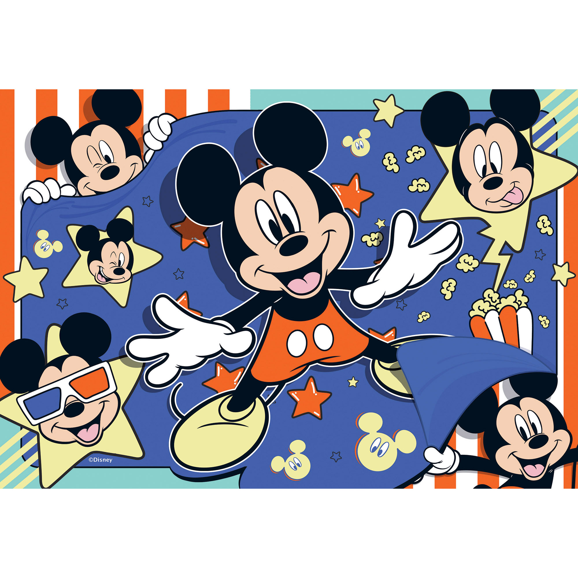 Ravensburger - puzzle mickey mouse, collezione 2x24, 2 puzzle da 24 pezzi, età raccomandata 4+ anni - RAVENSBURGER, Mickey Mouse