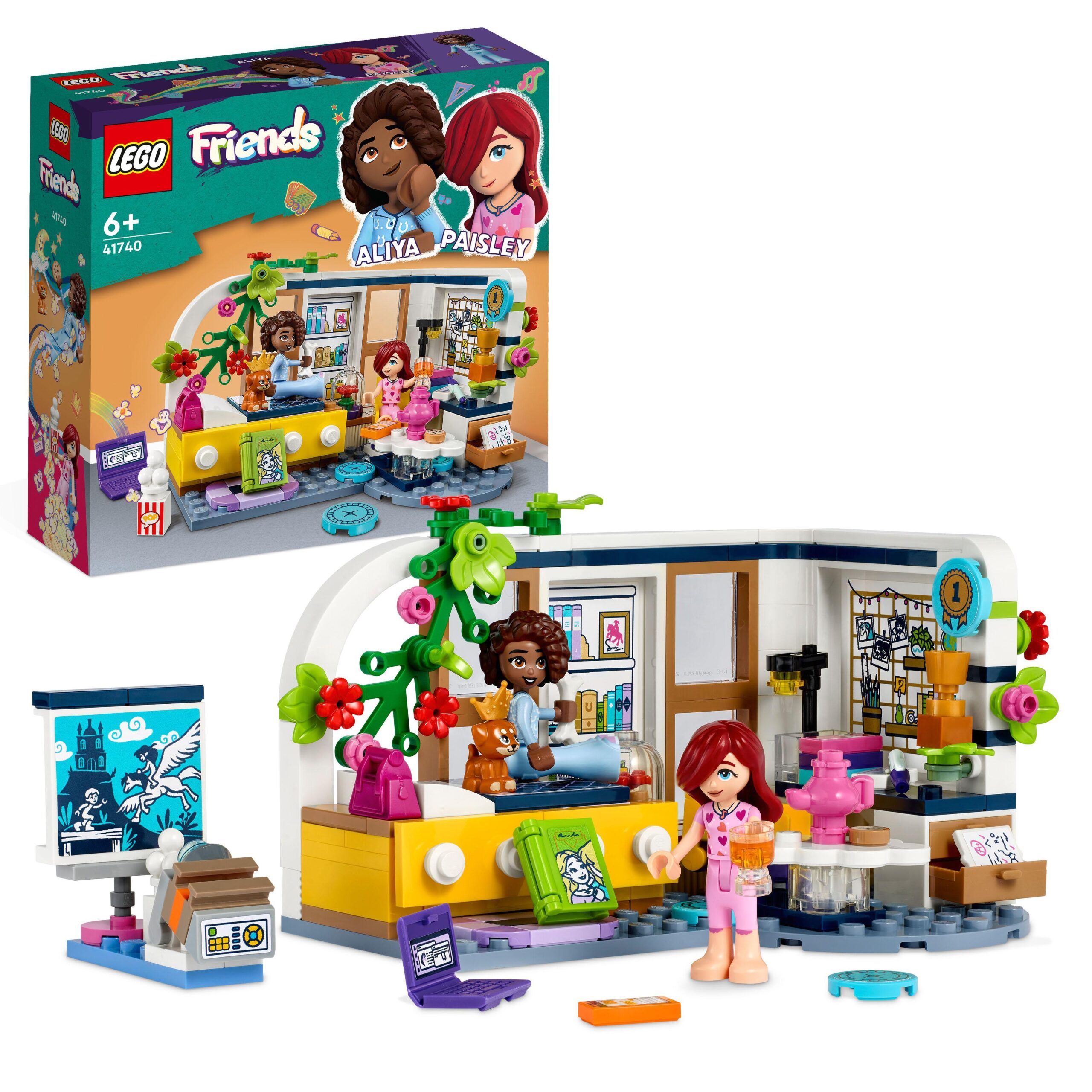 Lego friends 41740 la cameretta di aliya, set camera da letto per pigiama  party, giochi per bambini 6+, piccola idea regalo - Toys Center