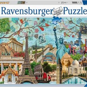 Ravensburger - puzzle mappamondo flora e fauna, 3000 pezzi, puzzle adulti -  Toys Center