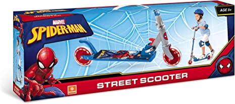 Scooter spiderman monopattino 2 ruote pieghevole in alluminio - Avengers, Spiderman