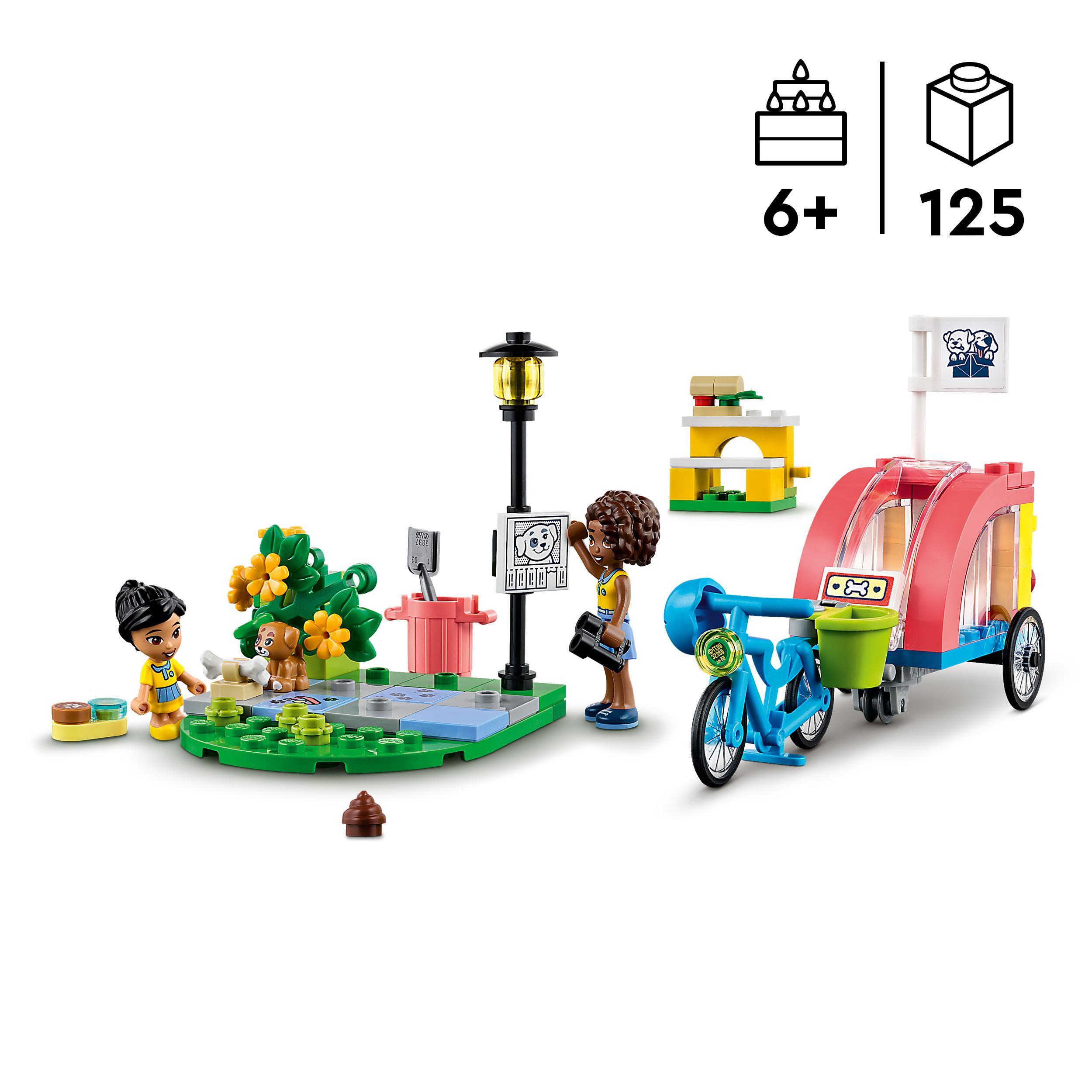 Lego friends 41738 bici di soccorso dei cani, giochi per bambini con animale giocattolo e 2 mini bamboline, idee regalo - LEGO FRIENDS