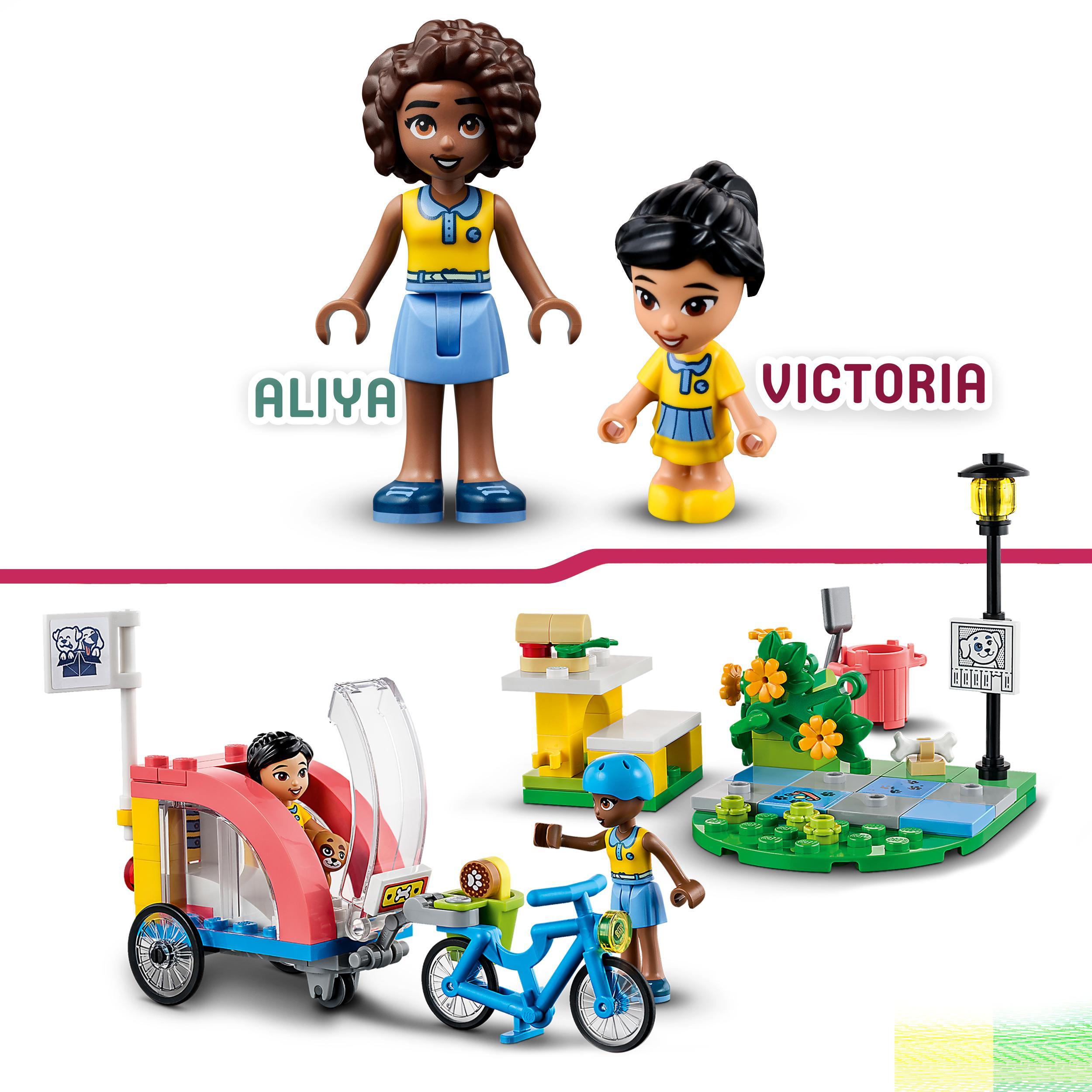 Lego friends 41738 bici di soccorso dei cani, giochi per bambini con animale giocattolo e 2 mini bamboline, idee regalo - LEGO FRIENDS