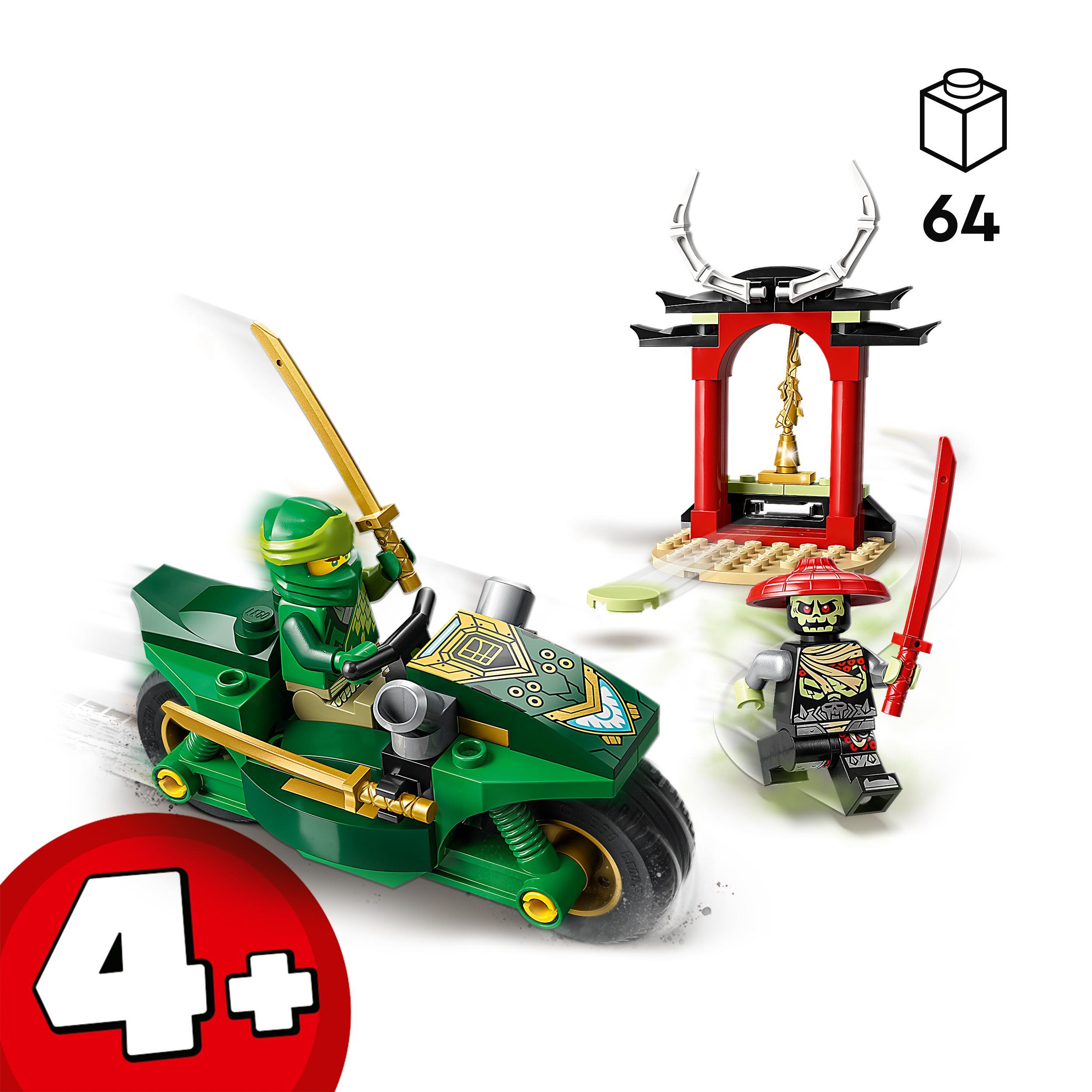 Lego ninjago 71788 moto ninja di lloyd, motocicletta giocattolo per bambini in età prescolare, set di giochi educativi 4+ - LEGO NINJAGO