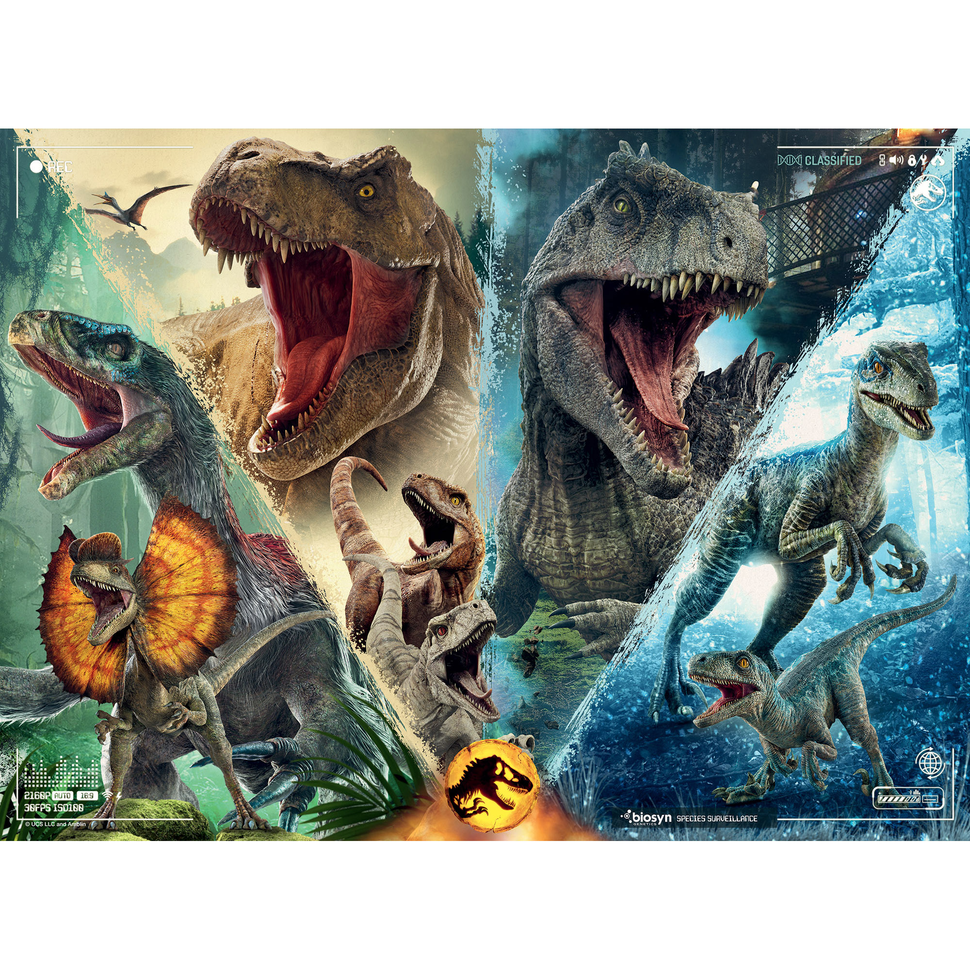 Ravensburger - puzzle jurassic world, 100 pezzi xxl, età raccomandata 6+ anni - Jurassic World, RAVENSBURGER