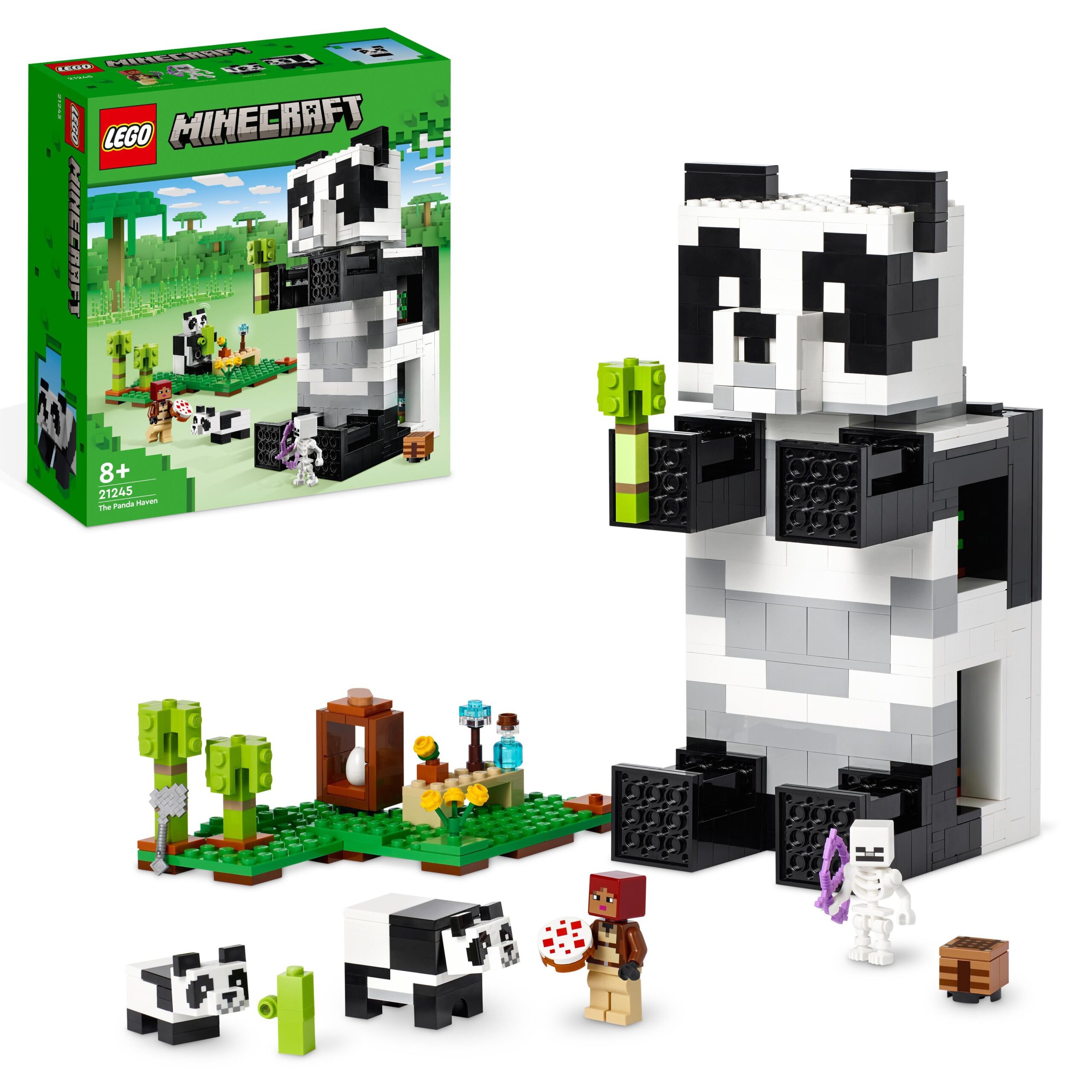 LEGO Minecraft 21184 La Panetteria, Villaggio di Neve, Casa Giocattolo con  Creeper, Spada e Accessori, Giochi