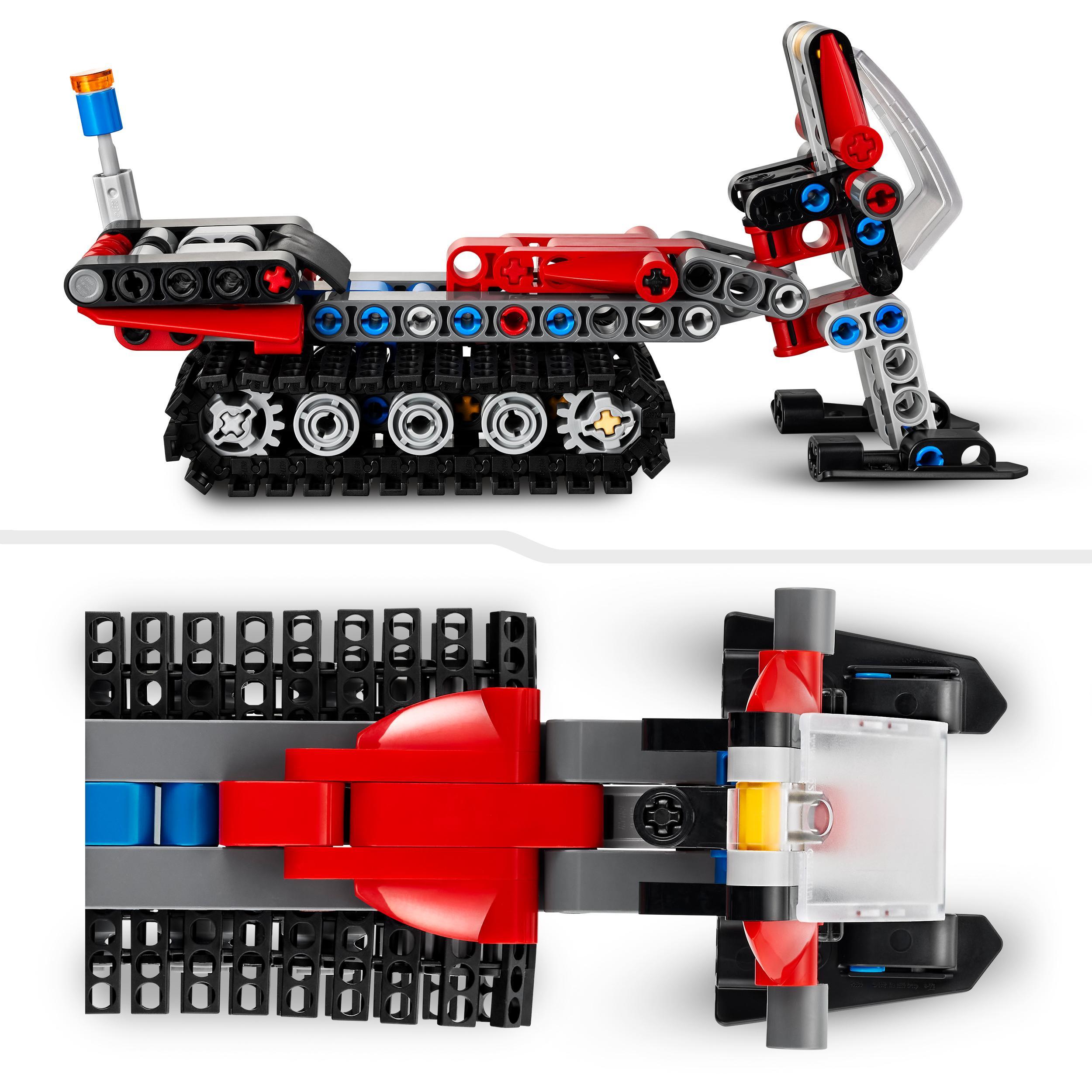 Lego technic 42148 gatto delle nevi, set 2 in 1 con motoslitta e spazzaneve giocattolo, giochi per bambini 7+, idee regalo - LEGO TECHNIC