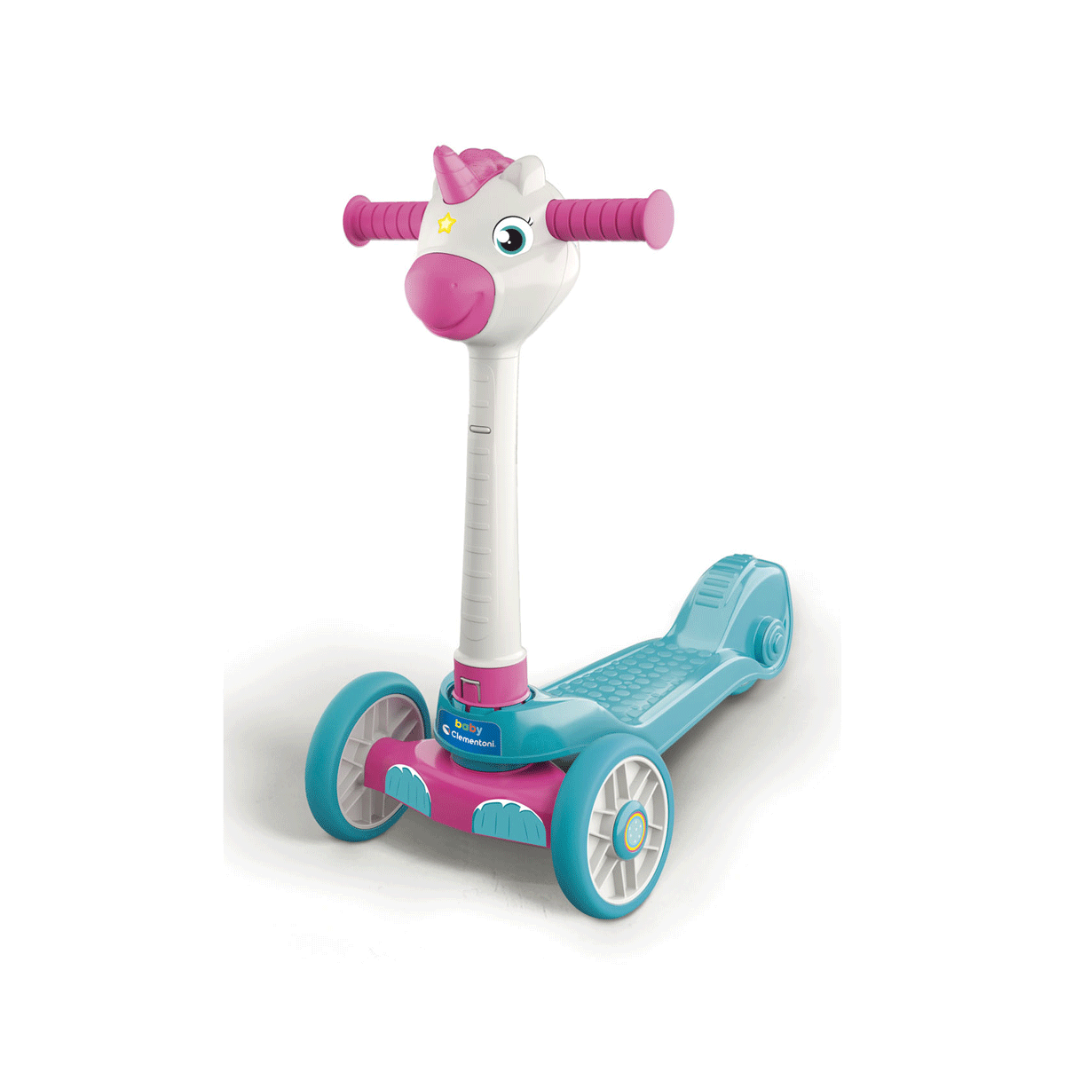 Baby clementoni - baby unicorn push scooter, monopattino bambina - BABY CLEMENTONI
